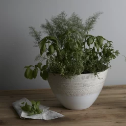 40% Off Was $95 Now $56.99. 9.5”H X 16” WHITE CERAMIC UMBRA BOWL -Home Decor Store accent decor 40 off was 95 now 5699 95h x 16 white 3