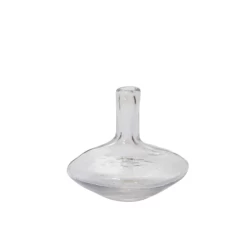 4.5”h X 5” GLASS SINCERE BUDVASE