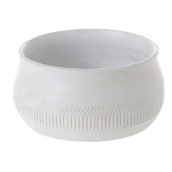 4.75βH X 9.5β WHITE LOW CERAMIC TASSE BOWL
