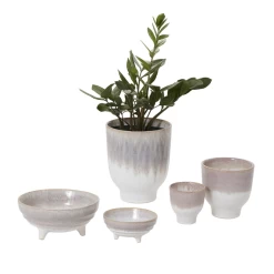 4”H X 8.75” LIGHT PURPLE CERAMIC AMETHYST BOWL -Home Decor Store accent decor 4h x 875 light purple ceramic amethys 4