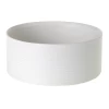 4"h X 9" MATTE WHITE DECATUR BOWL LOW CYLINDER (AD)