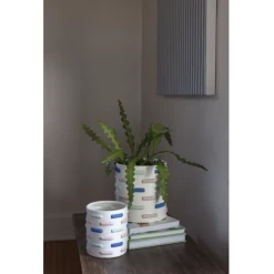 50% Off Was $34 Now $17. 7.5”H X 5.25” WHITE CERAMIC MARLIN POT -Home Decor Store accent decor 50 off was 34 now 17 75h x 525 white 2