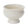 5.25”H X 6.75” WHITE CERAMIC DAWSON COMPOTE