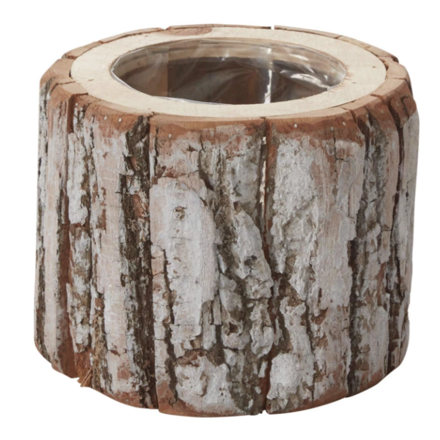 5.5"h X 6.5" WOOD PINEFROST POT 1 5.5"h X 6.5" WOOD PINEFROST POT