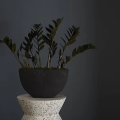 5.75”H X 10.25”L X 2.5”W WHITE CERAMIC ANNELI BOAT -Home Decor Store accent decor 575h x 1025l x 25w white ceramic anne 3