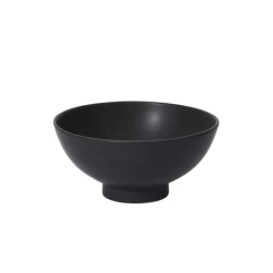 5.75βH X 12β BLACK CERAMIC COMPOTE FORTIS BOWL
