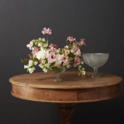 5"h X 6.25" OPULENT GLASS COMPOTE -Home Decor Store accent decor 5h x 625 opulent glass compote 2