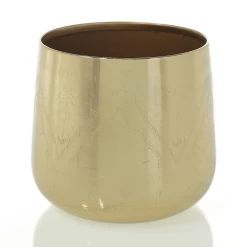 6” X 6” GOLD TULUM POT