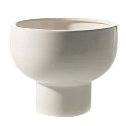 6.25"h X 8" WHITE ORION COMPOTE (AD)