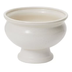 6.25βH X 8.5β WHITE CERAMIC DAWSON COMPOTE