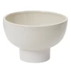 6.25”H X 9.25” WHITE CERAMIC ELIJAH COMPOTE