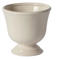 6.75”H X 7” WHITE CARA COMPOTE (AD)