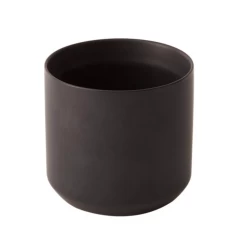 6.75"H X 7.5" BLACK KENDALL POT COLLECTION (AD)
