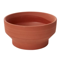 6”H X 10” TERRACOTTA CERAMIC CRESCENDO BOWL
