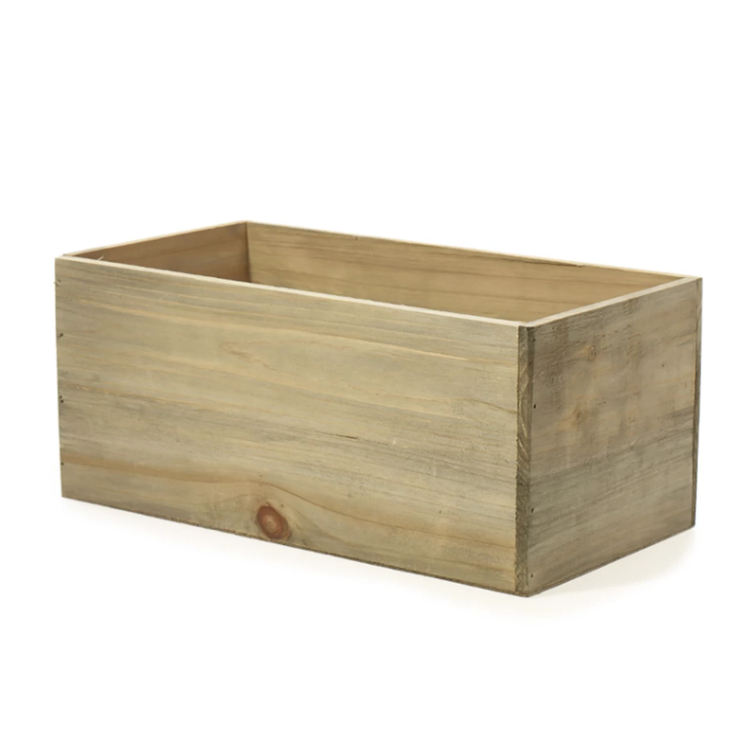 6”H X 13.5” X 7” NATURAL WOOD WOODLAND PLANTER (AD) 1 6”H X 13.5” X 7” NATURAL WOOD WOODLAND PLANTER (AD)