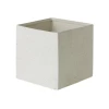 6"h X 6.5" IVORY CERAMIC HAUS CUBE (AD)