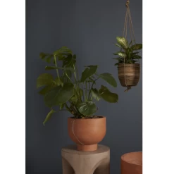 7.25”H X 9” BURNT ORANGE NEWPORT COMPOTE TERRACOTTA -Home Decor Store accent decor 725h x 9 burnt orange newport compote 2