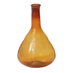 7.5" X 4.5" AMBER GLASS JULIANA BUDVASE
