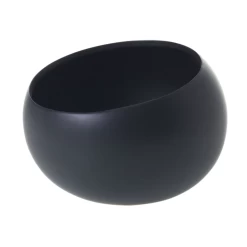 7.5"x 5.25βH BLACK Simply Collection ANGLED BOWL (AD)
