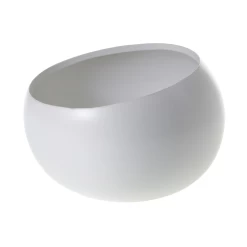 7.5"x 5.25”H WHITE Simply Collection ANGLED BOWL (AD)
