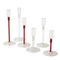 Best Seller -Home Decor Store accent decor 775h x 35 clear lucasta glass candleh 1