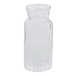 7.75”H X 3.5” GLASS FRANCINE VASE