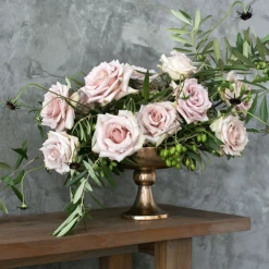 7"h X 9.5" GOLD METAL VIENNA COMPOTE -Home Decor Store accent decor 7h x 95 gold metal vienna compote 3