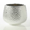 8'' X 6’' SILVER Supernova Pot And Vase (AD)