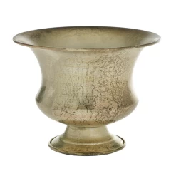 8.25"x 6.25”H CHAMPAGNE METAL SYDNEY URN (AD)