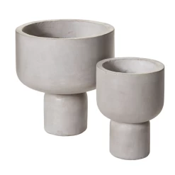 8.75”H X 6.5” GREY CONCRETE FRESNO PLANTER -Home Decor Store accent decor 875h x 65 grey concrete fresno plante 3