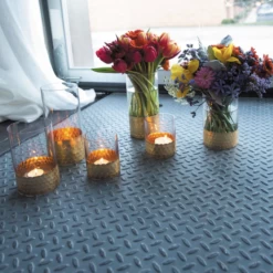 8”H X 3.75” GLASS WITH GOLD BOTTOM ELSA VASE -Home Decor Store accent decor 8h x 375 glass with gold bottom elsa 4