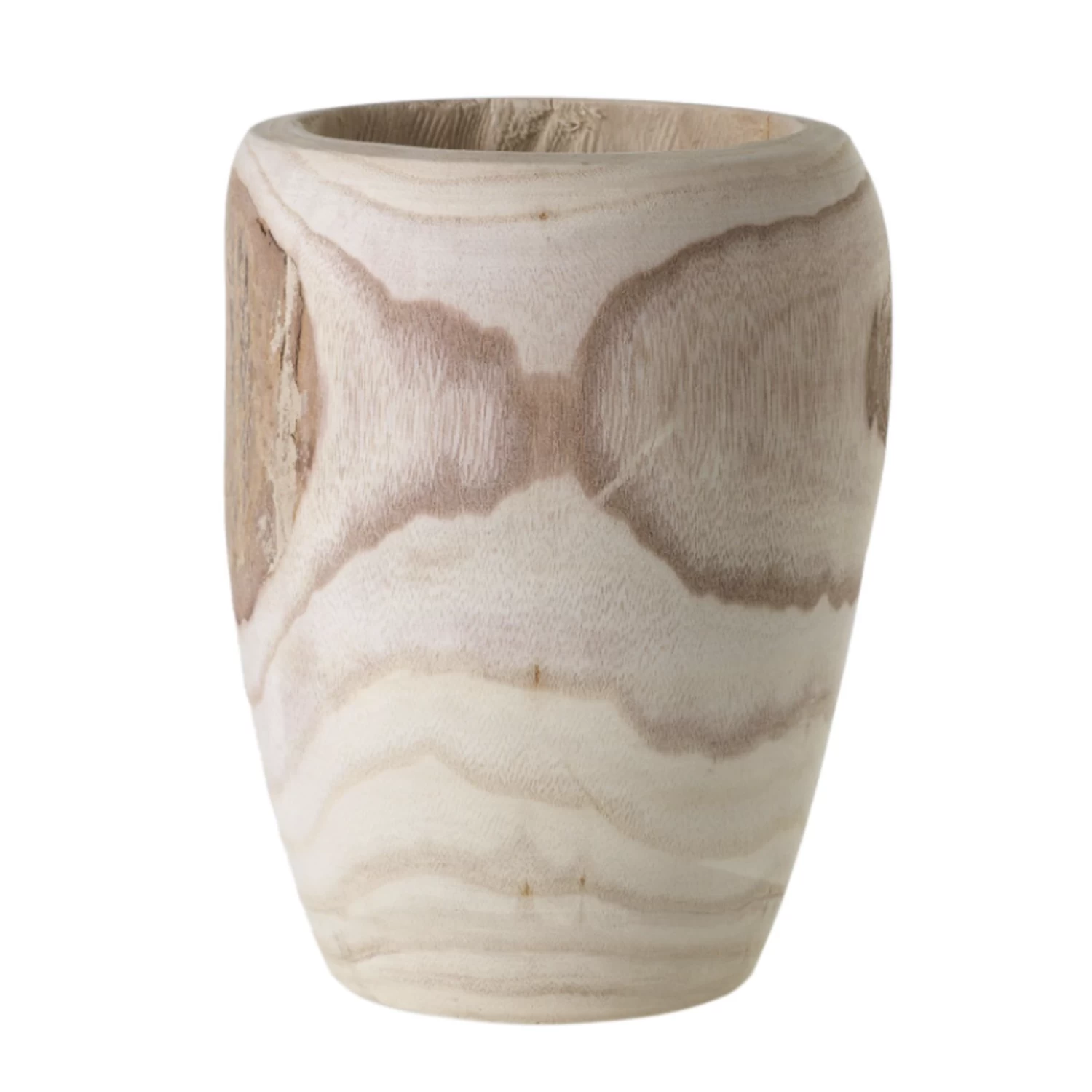 9.5’H X 6-7.5”W WOOD YUCCA POT/VASE 1 9.5’H X 6-7.5”W WOOD YUCCA POT/VASE