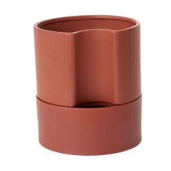 9”H X 8” TERRACOTTA JETT POT