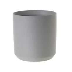 9”H X 8.5” GREY KENDALL POT COLLECTION (AD)