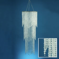ACRYLIC CHANDELLIER 10 X 30''