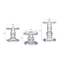 H3.5"/4.5"/6.5" D4.5" CANDLESTICK Sold By The Set 9 H3.5"/4.5"/6.5" D4.5" CANDLESTICK Sold By The Set -Home Decor Store h35 45 65 d45 candlestick sold by the set 4
