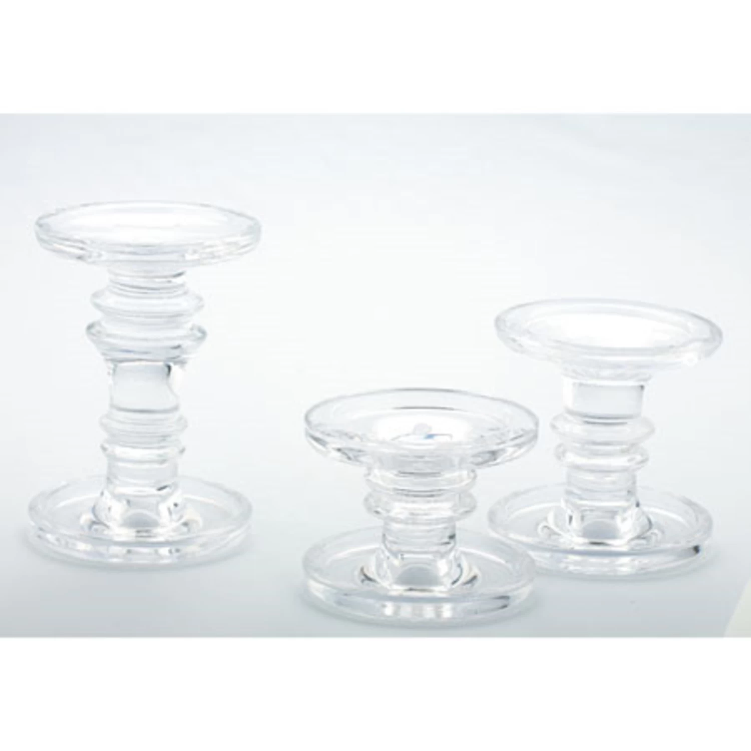 H3.5"/4.5"/6.5" D4.5" CANDLESTICK Sold By The Set 1 H3.5"/4.5"/6.5" D4.5" CANDLESTICK Sold By The Set