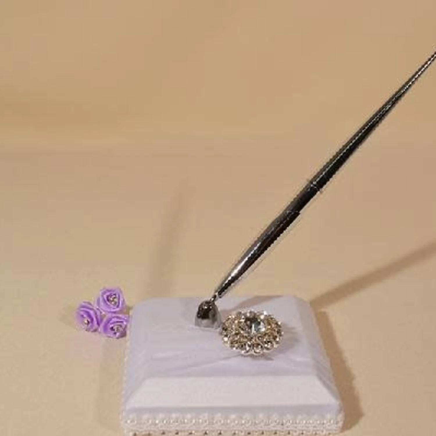 IVORY RHINESTONE CHARM PEN SET Was $24.99 1 IVORY RHINESTONE CHARM PEN SET Was $24.99