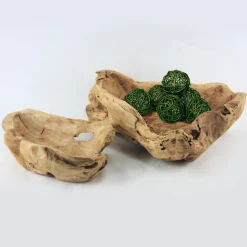 Natural Wood Wood Bowl D- 12'
