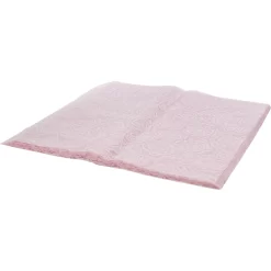 PINK EMBOSSED NON WOVEN FLORAL WRAPPING PAPER , 20 PC BAG 21 X 22’’