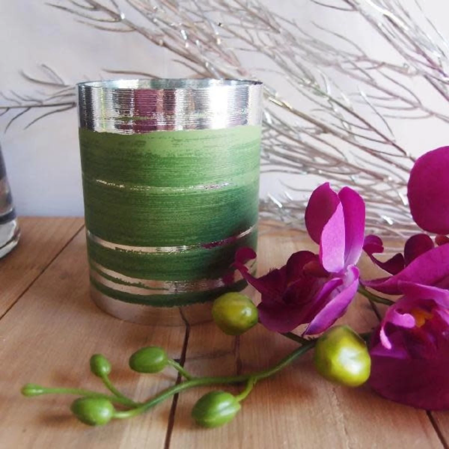 RIBBON LEAF ASPIDISTRA 4.25’’ X 50 YDS SILVER/GREEN 3 RIBBON LEAF ASPIDISTRA 4.25’’ X 50 YDS SILVER/GREEN - Image 3