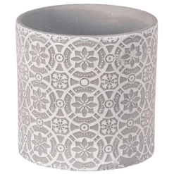 ROUND EMBOSSED CEMENT PLANTER 6.25’’